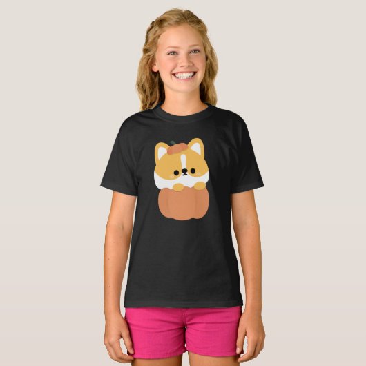 Corgi Halloween T-Shirt (Vorne ganz)