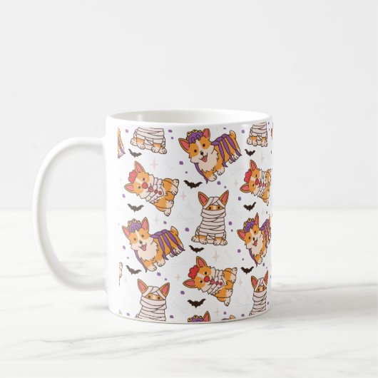 Corgi Halloween Tasse (Links)