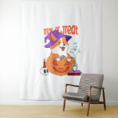 Corgi Halloween Wandteppich (Beispiel)