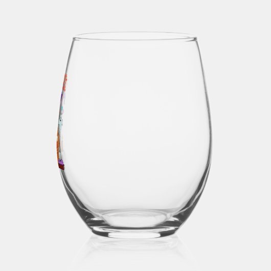 Corgi Halloween Weinglas Ohne Stiel (Links)