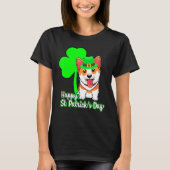Corgi Happy St Patricks Day T-Shirt (Vorderseite)
