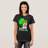 Corgi Happy St Patricks Day T-Shirt (Vorne ganz)