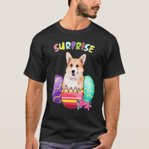 Corgi-Hase mit Ostereiern-Osterhund T-Shirt