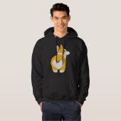 Corgi Heart Hintern Hoodie (Vorne ganz)