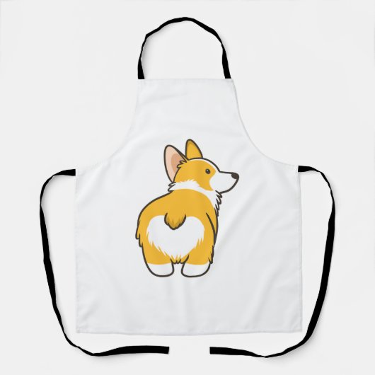 Corgi Heart Hintern Schürze (Vorderseite)