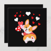 Corgi Heart , Ratet was Corgi Hintern Einladung (Vorne/Hinten)
