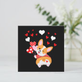 Corgi Heart , Ratet was Corgi Hintern Einladung (Stehend Vorderseite)