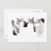 Corgi-Hearted Postcard Postkarte (Vorne/Hinten)