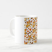 Corgi Herbstblätter Fallen Muster Kaffeetasse (Vorderseite Links)