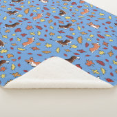 Corgi Herbstlaubs Dusty Blue Sherpadecke (3/4)