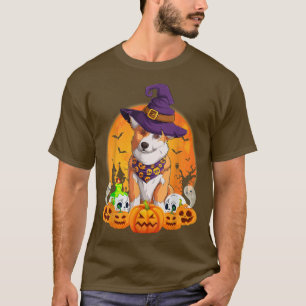 Corgi Hexch Pumpkin Halloween Hund Lover Funny-651 T-Shirt