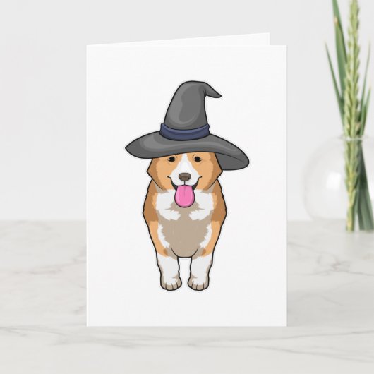 Corgi Hexe Karte (Vorderseite)