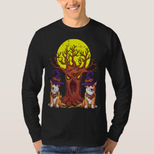 Corgi Hexenhut Halloween Kostüm Hund Lover Men Wo T-Shirt