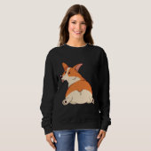Corgi Hintern 201 Sweatshirt (Vorne ganz)