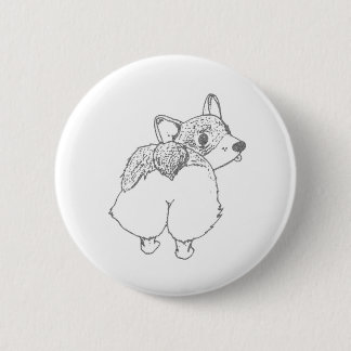 Corgi-Hintern-Button Button