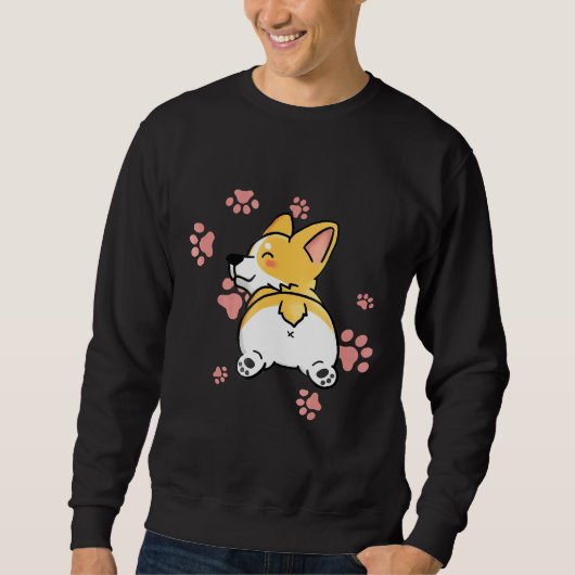 Corgi Hintern Dog Sweatshirt (Vorderseite)