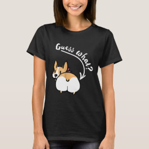 Corgi Hintern Errate was süßer Corgi T-Shirt