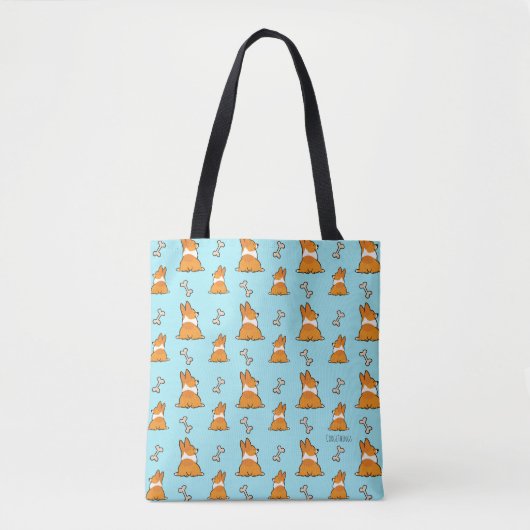 Corgi-Hintern-erstklassige Taschen-Tasche Tasche (Vorderseite)