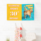 Corgi-Hintern-Geburtstagshut Banner (Insitu)