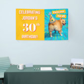 Corgi-Hintern-Geburtstagshut Banner (Messeveranstaltung)