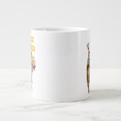 Corgi-Hintern-Geburtstagshut Jumbo-Tasse (Vorderseite)