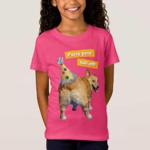 Corgi-Hintern-Geburtstagshut T-Shirt