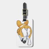 Corgi-Hintern Gepäckanhänger (Vorderseite vertikal)