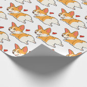 Corgi-Hintern Geschenkpapier (Ecke)