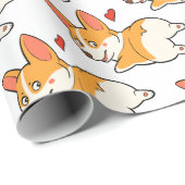 Corgi-Hintern Geschenkpapier (Rolleneckpunkt)