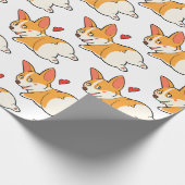 Corgi Hintern Geschenkpapier (Ecke)