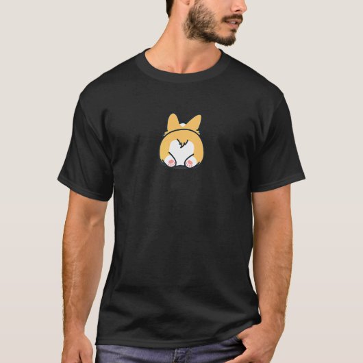 Corgi Hintern Hundebesitzer T-Shirt (Vorderseite)