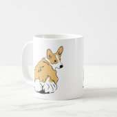 Corgi-Hintern Kaffeetasse (Vorderseite Links)