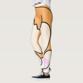 Corgi-Hintern Leggings (Links)