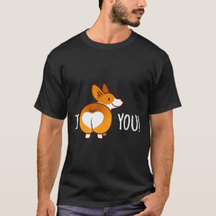 Corgi Hintern Liebe Hund Welpen T-Shirt