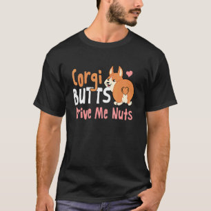 Corgi-Hintern machen mich verrückt Herzförmiger Sc T-Shirt