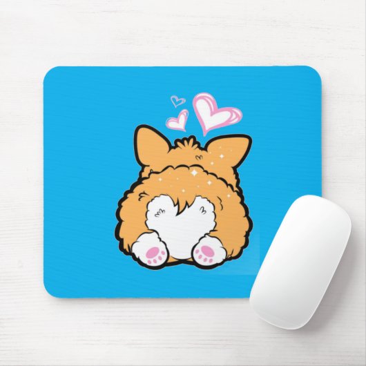 Corgi Hintern Mousepad (Mit Mouse)