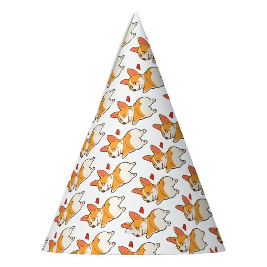 Corgi-Hintern Partyhütchen (Links)