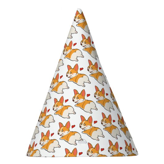 Corgi-Hintern Partyhütchen (Rechts)