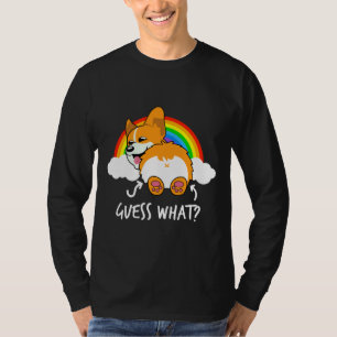 Corgi Hintern rät, was lustig T-Shirt