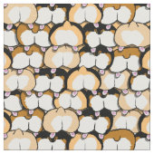 Corgi-Hintern Stoff (Nahaufnahme)