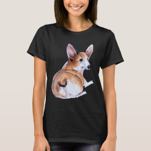 Corgi Hintern Sumie und Aquarellmalerei 754 T-Shirt