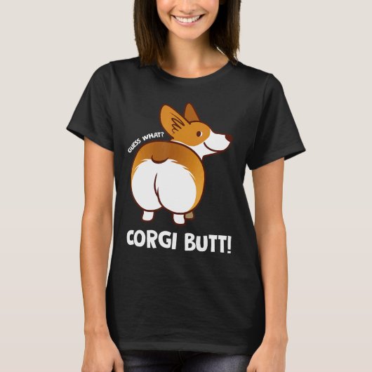 Corgi Hintern Süßer Corgi T-Shirt (Vorderseite)