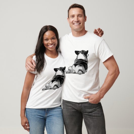 Corgi-Hintern T-Shirt (Unisex)