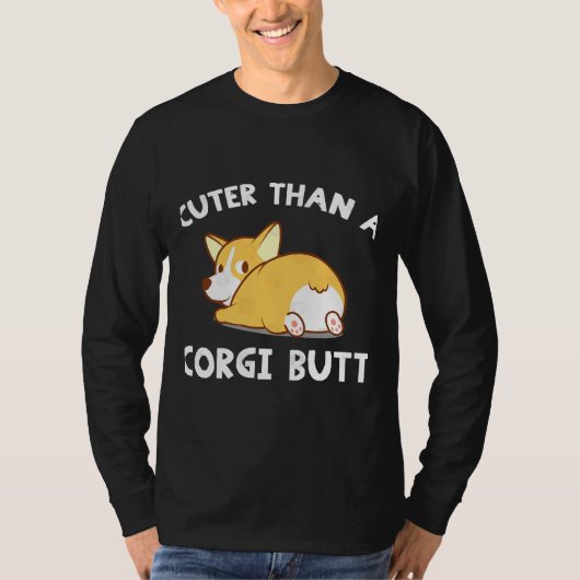 Corgi Hintern T-Shirt (Vorderseite)