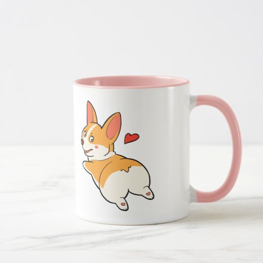 Corgi-Hintern Tasse (Rechts)