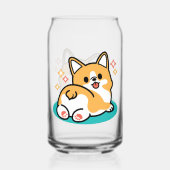 Corgi Hintern und Nickerchen Vibes - Niedlicher Sc Dosenglas (Rückseite)