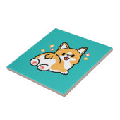 Corgi Hintern und Nickerchen Vibes - Niedlicher Sc Fliese (Seite)