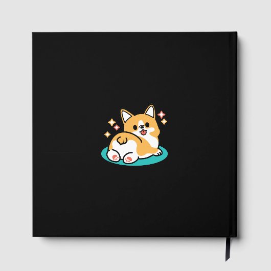Corgi Hintern und Nickerchen Vibes - Niedlicher Sc Gästebuch (Rückseite)