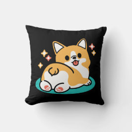 Corgi Hintern und Nickerchen Vibes - Niedlicher Sc Kissen