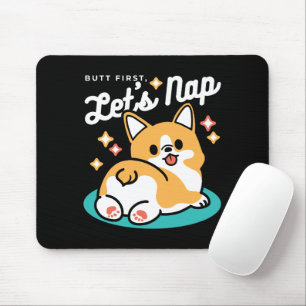 Corgi Hintern und Nickerchen Vibes - Niedlicher Sc Mousepad